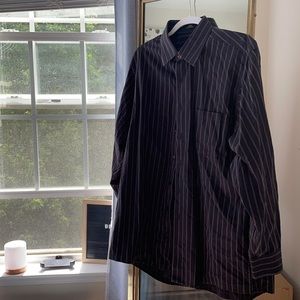 Long Sleeve Dark Blue Calvin Klein button down